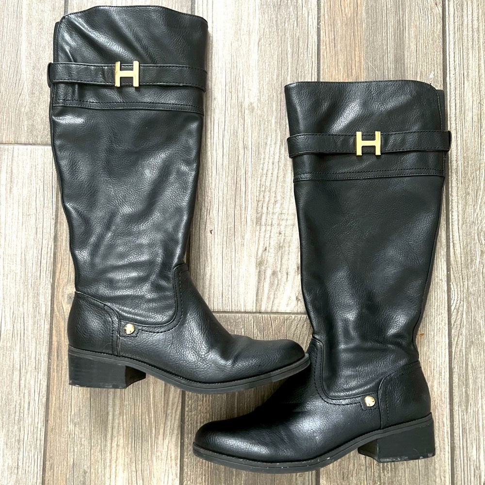 Tommy Hilfiger Women's Leather Boots 7.5